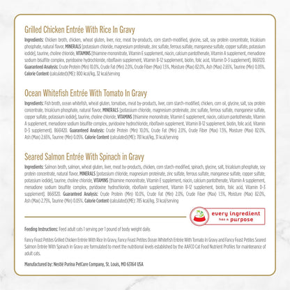 Purina  Gourmet Wet Cat Food Variety Pack, Petites Gravy Collection, Break-Apart Tubs, 48 Servings - (Pack of 24) 2.8 Oz. Tubs